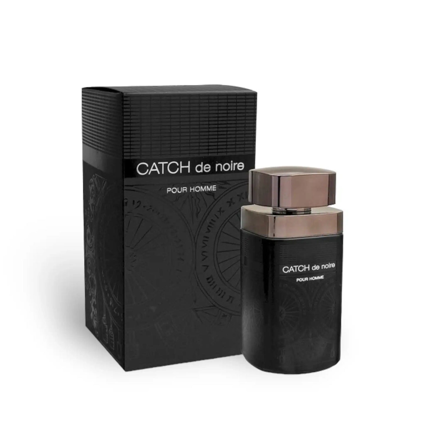 Catch De Noire 100ml Eau de Parfum by Fragrance World bottle and box