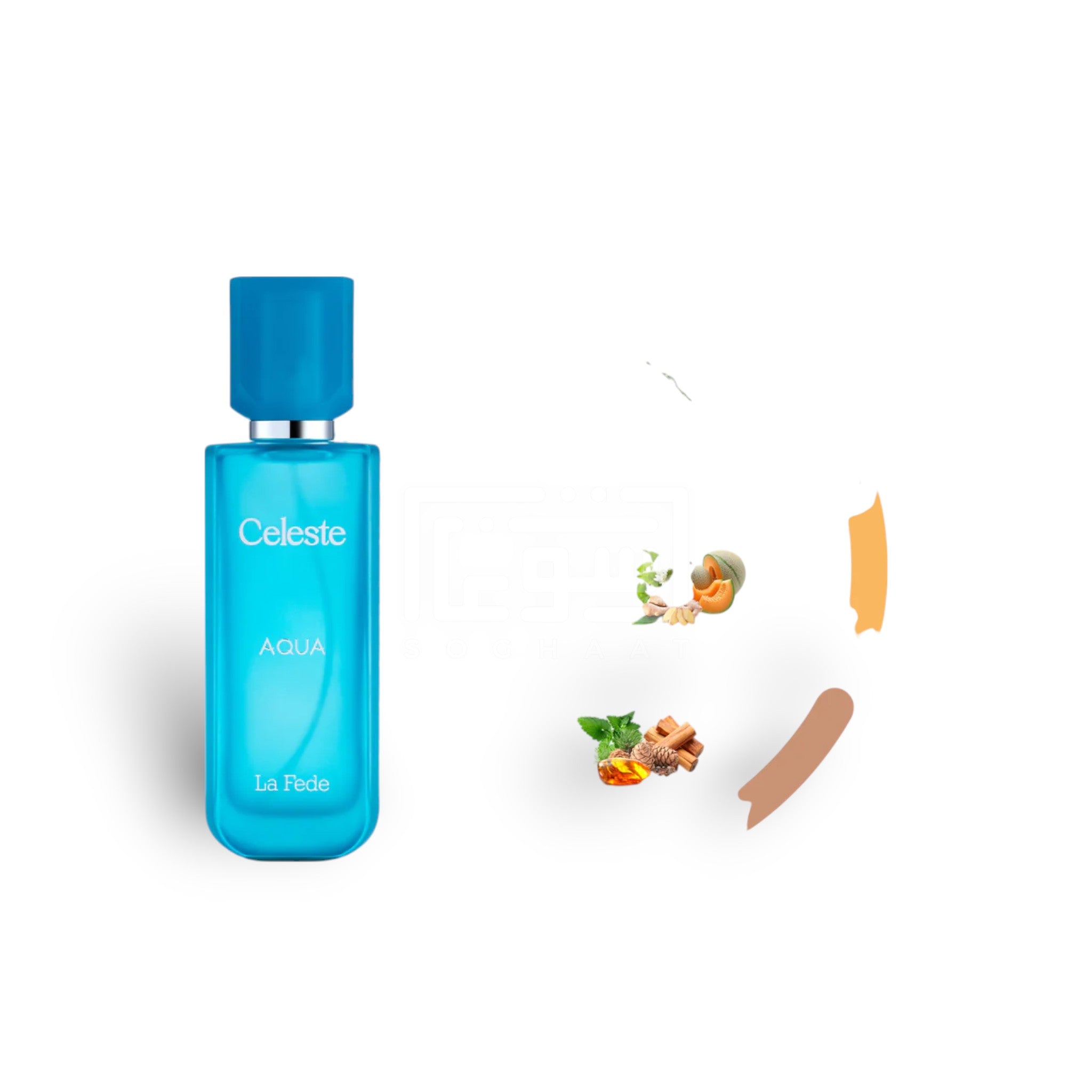 Celeste Aqua 100ml Eau de Parfum by Khadlaj perfume bottle close up