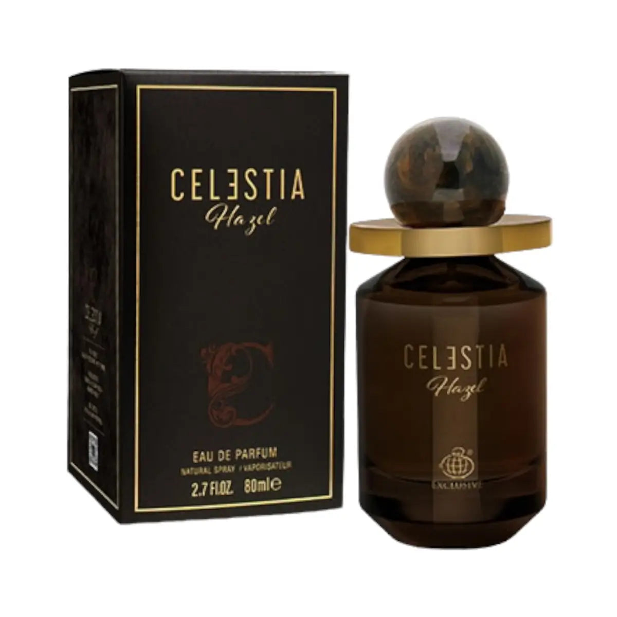 Celestia Hazel 80ml Eau de Parfum by Fragrance World bottle and box