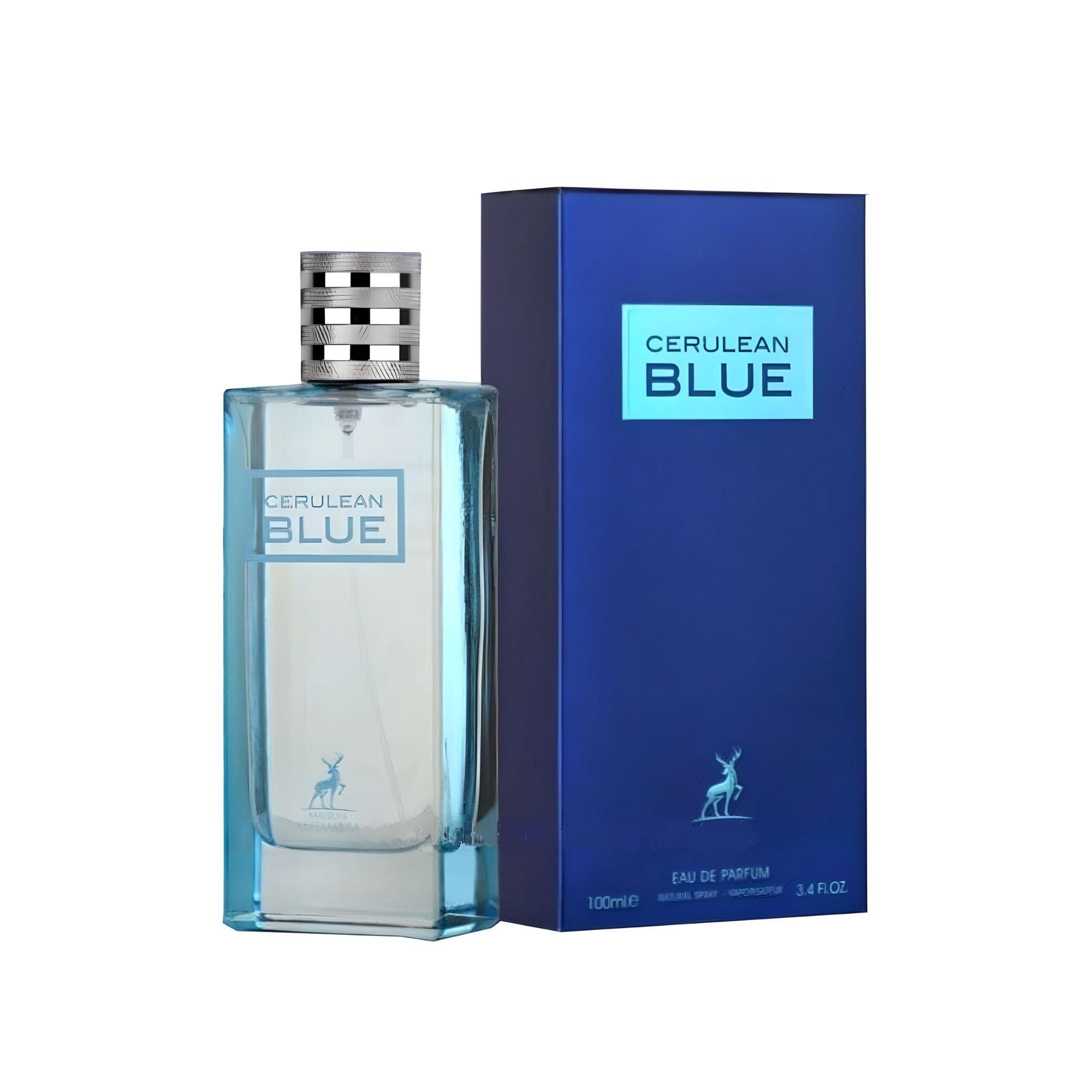 Cerulean Blue 100ml Eau de Parfum by Maison Alhambra bottle and box