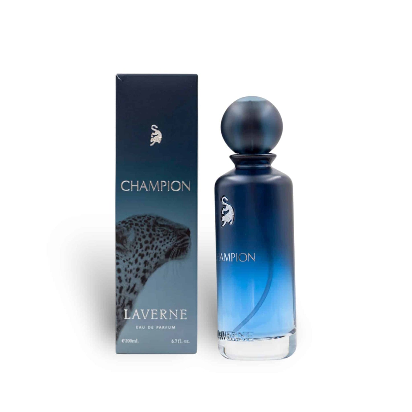 Champion 100ml Eau de Parfum by Laverne bottle and box