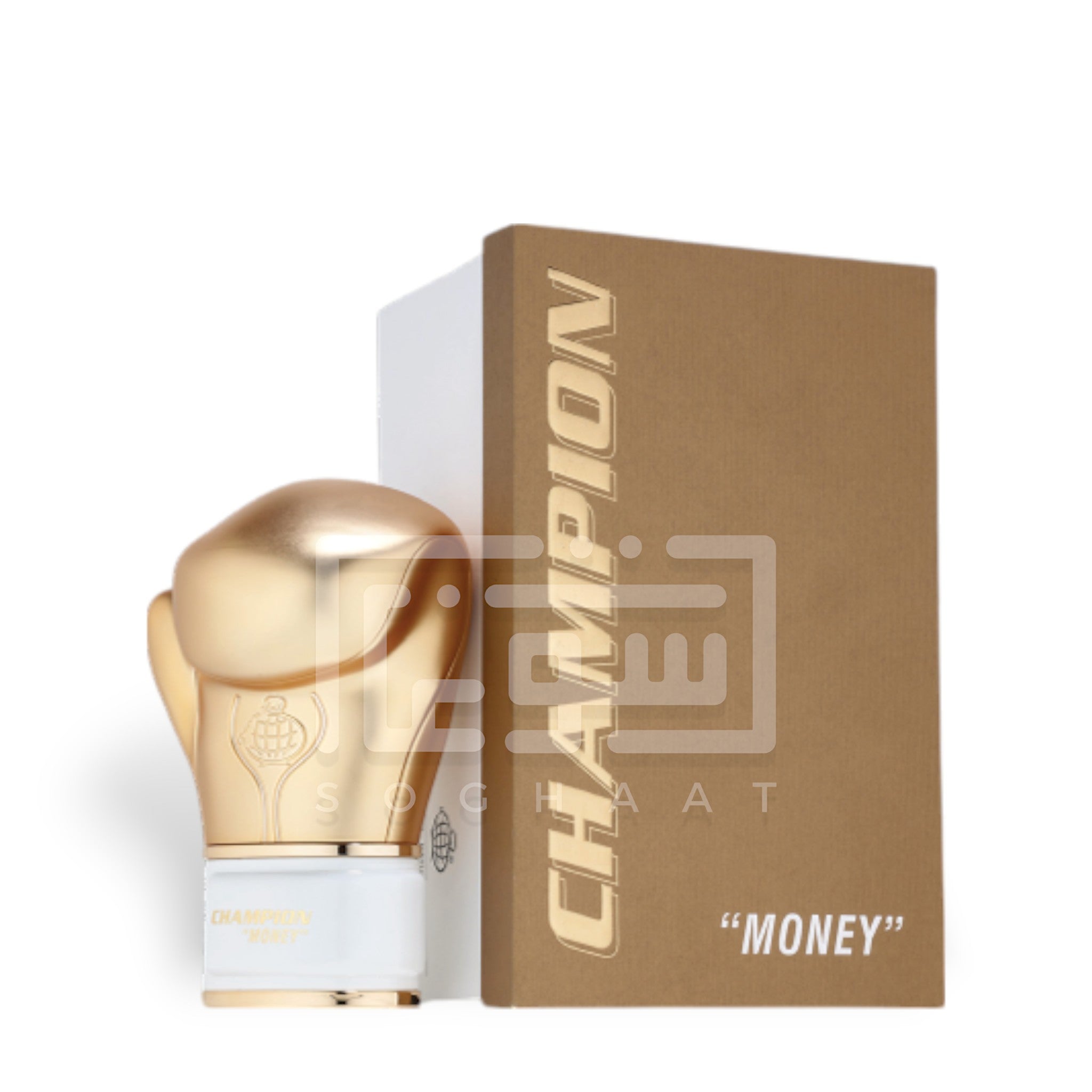 Champion Money 100ml Eau de Parfum by Fragrance World bottle and box