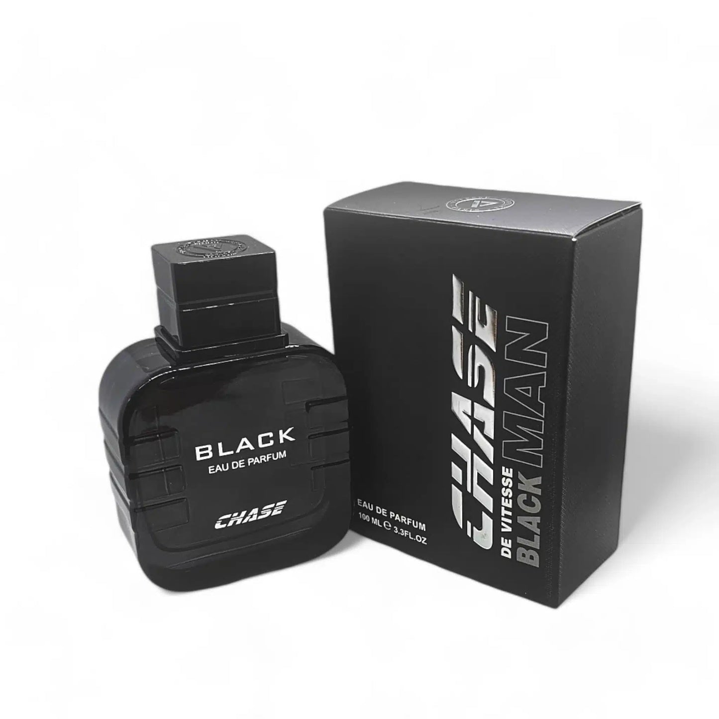 Chase Black 100ml Eau de Parfum by Vitesse Parfums fragrance bottle