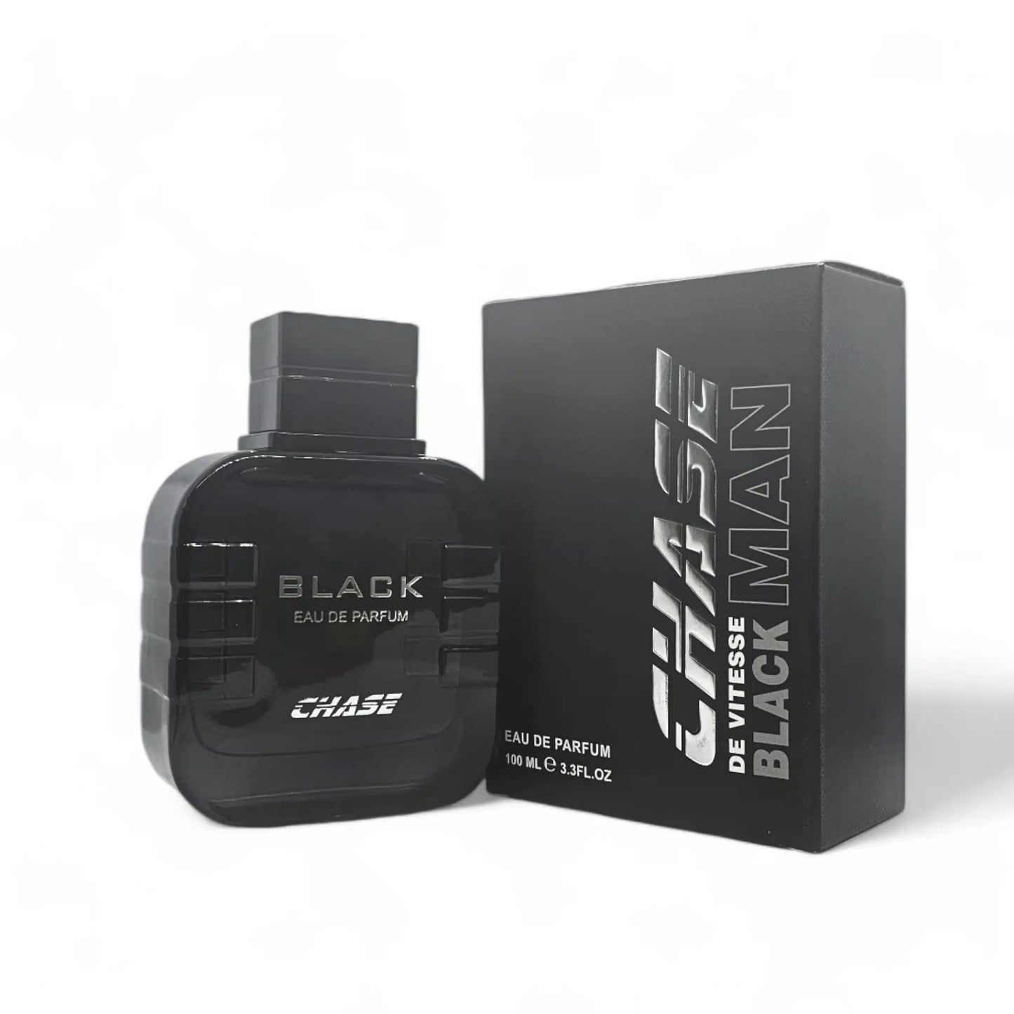 Chase Black 100ml Eau de Parfum by Vitesse Parfums fragrance bottle