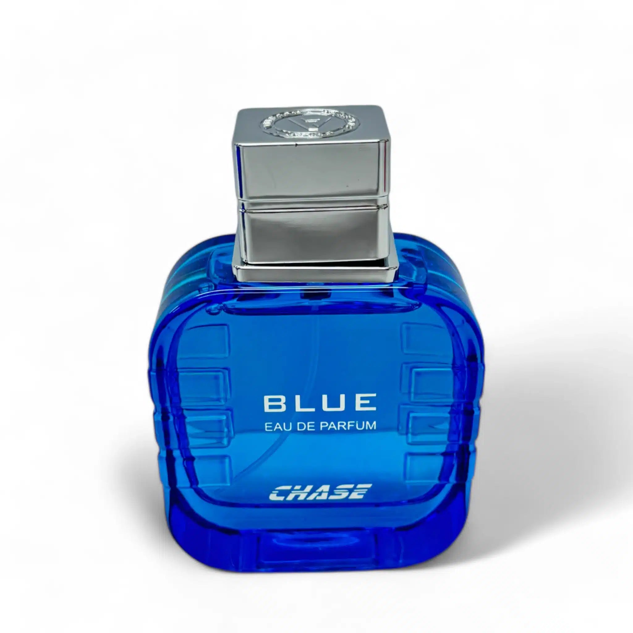 Chase Blue 100ml Eau de Parfum by Vitesse Parfums bottle and box