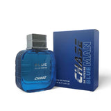 Chase Blue 100ml Eau de Parfum by Vitesse Parfums bottle and box