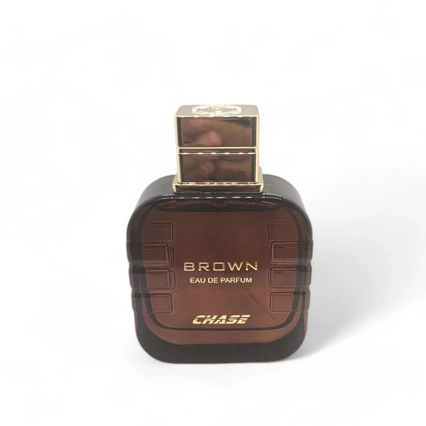 Chase Brown 100ml Eau de Parfum by Vitesse Parfums perfume bottle close up