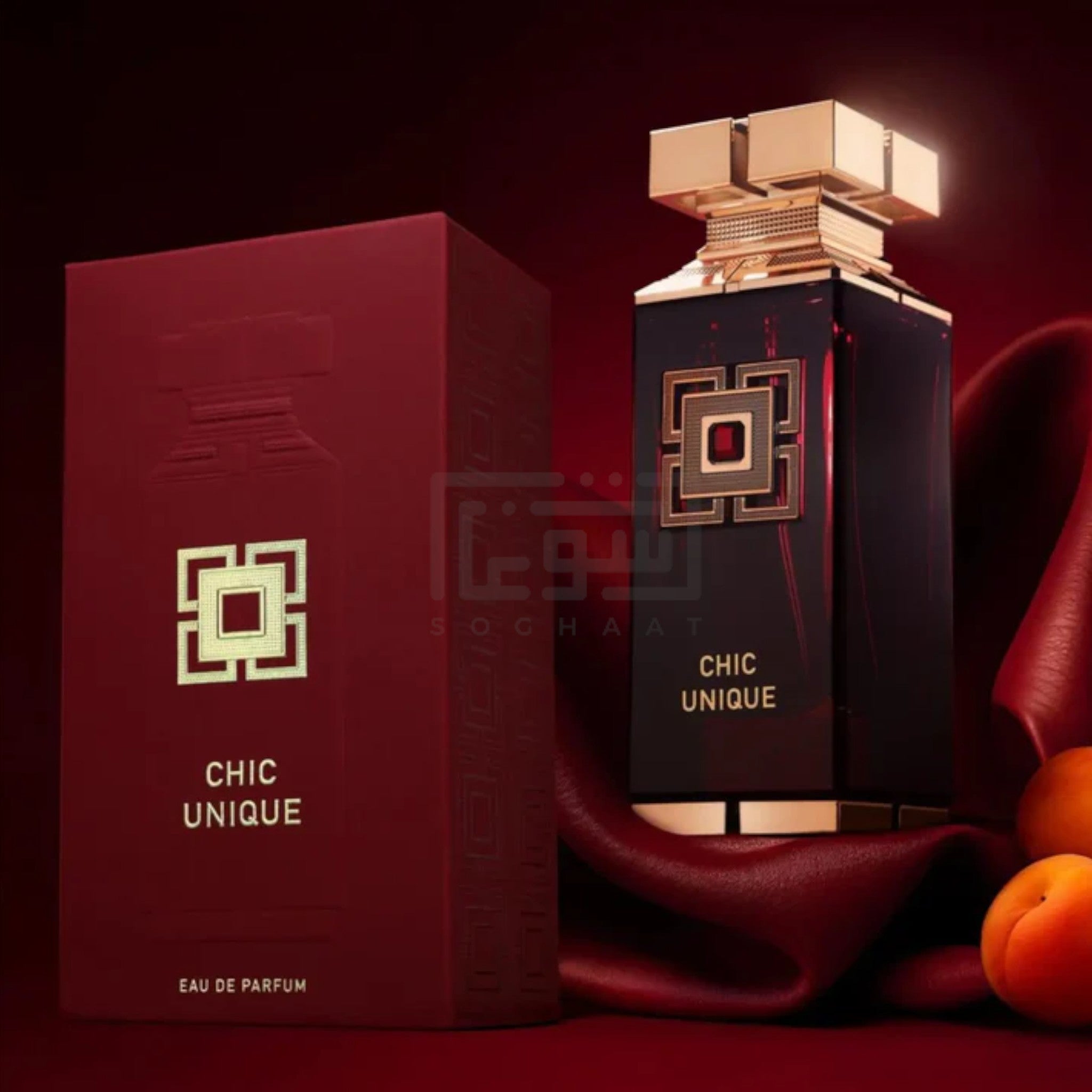 Chic Unique 100ml Eau de Parfum by Fragrance World fragrance packaging front view