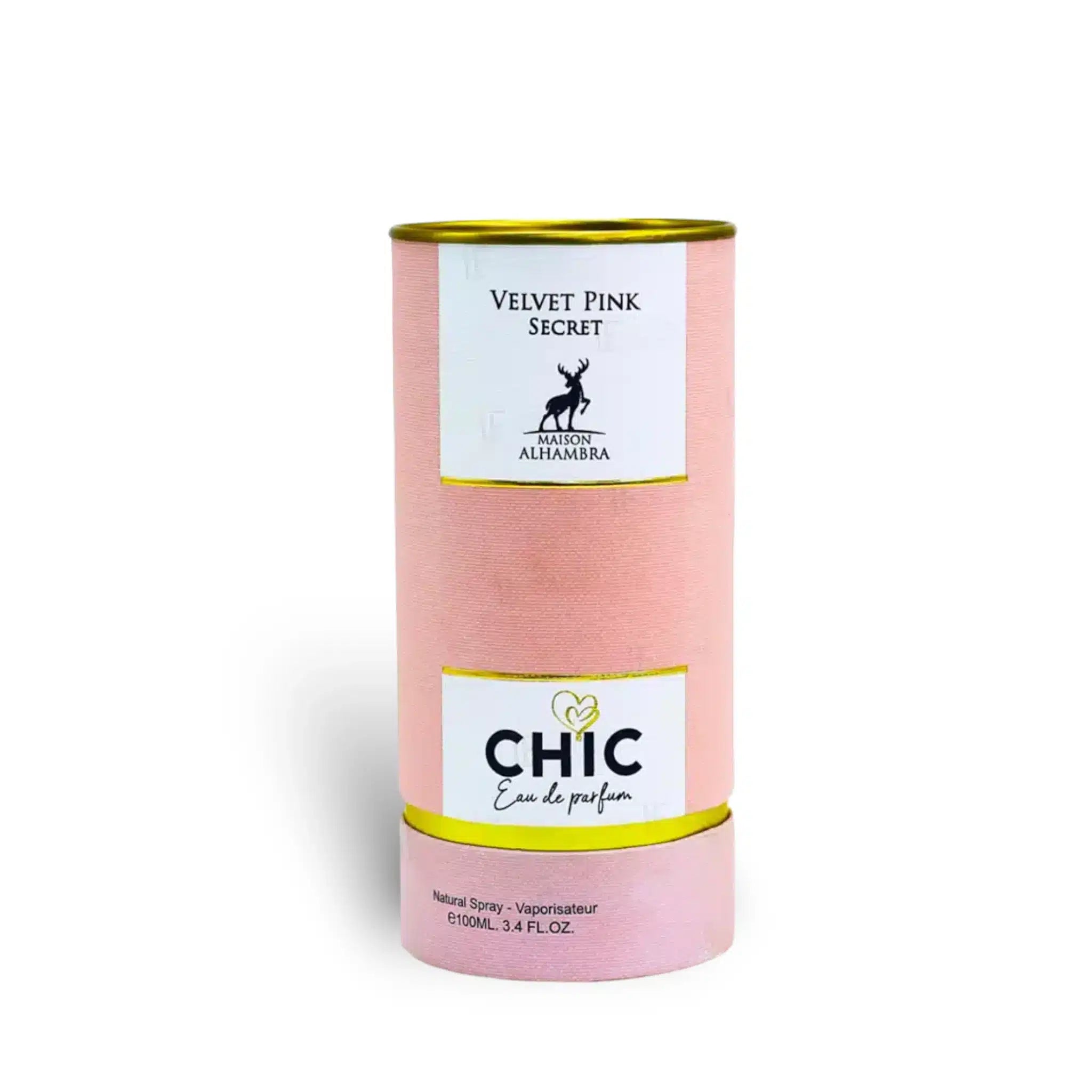 Chic Velvet Pink Secret 100ml Eau de Parfum by Maison Alhambra Arabian perfume product image