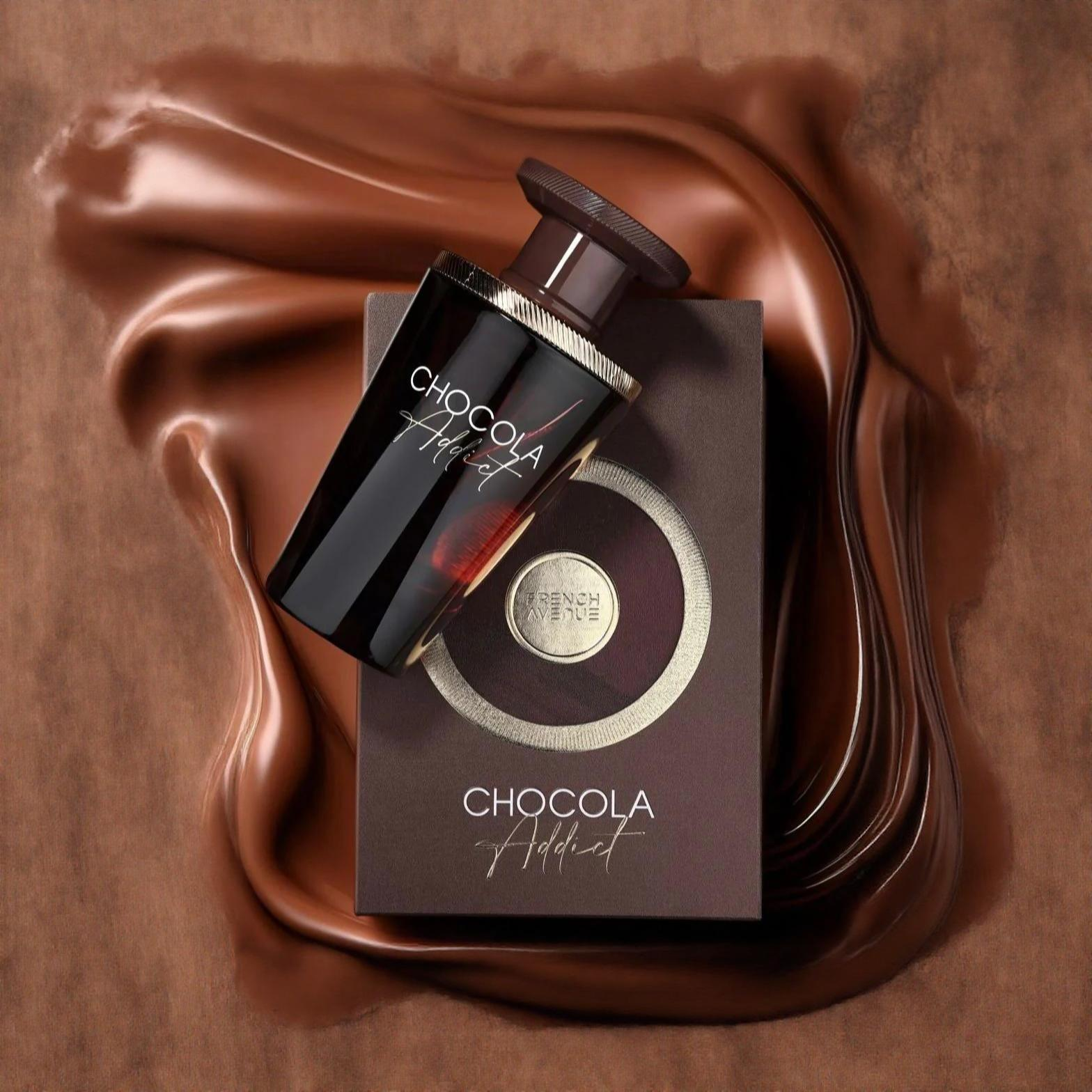 Chocola Addict 100ml Eau de Parfum by French Avenue fragrance packaging front view