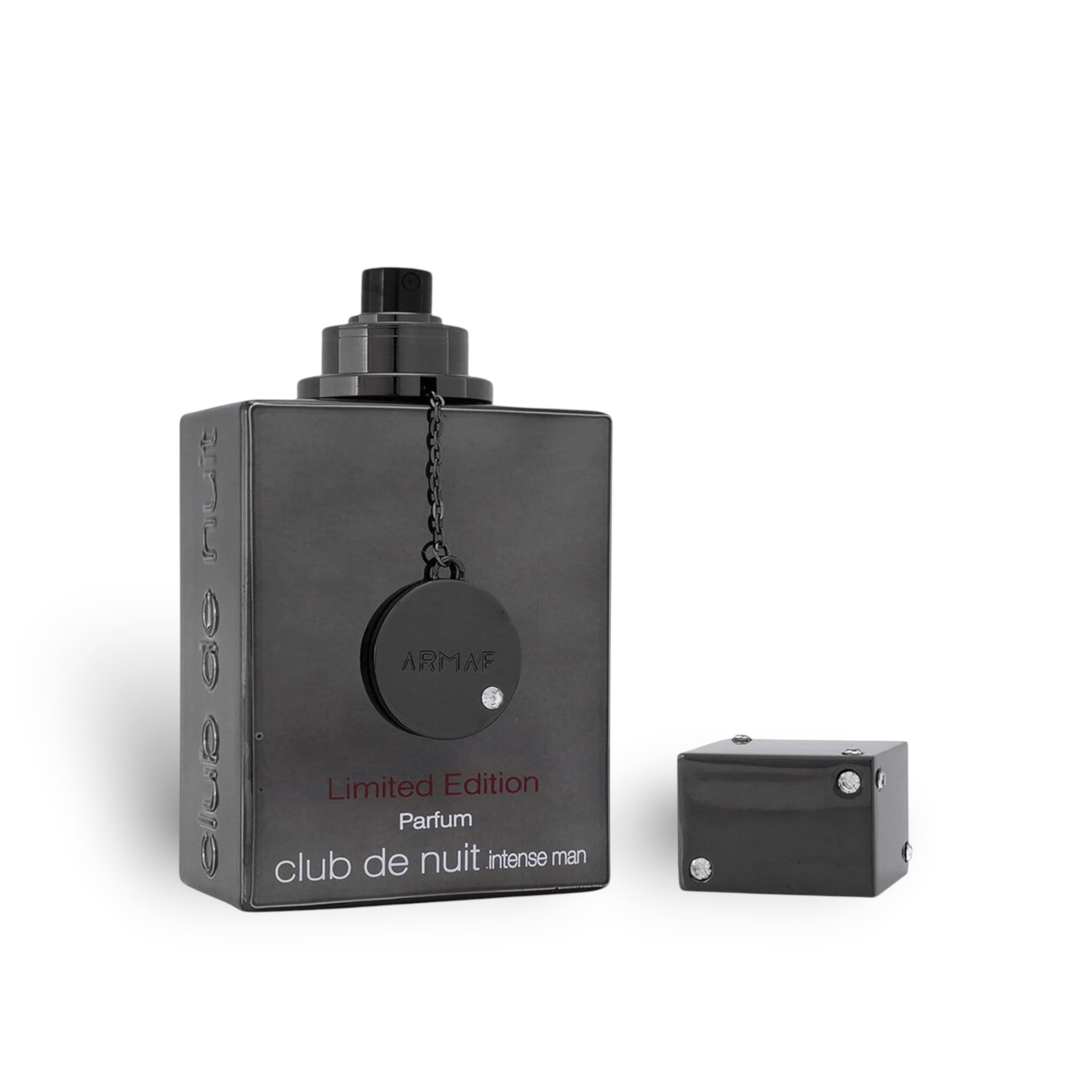 Club De Nuit Intense Man Limited Edition 105ml Eau de Parfum by Armaf perfume bottle close up