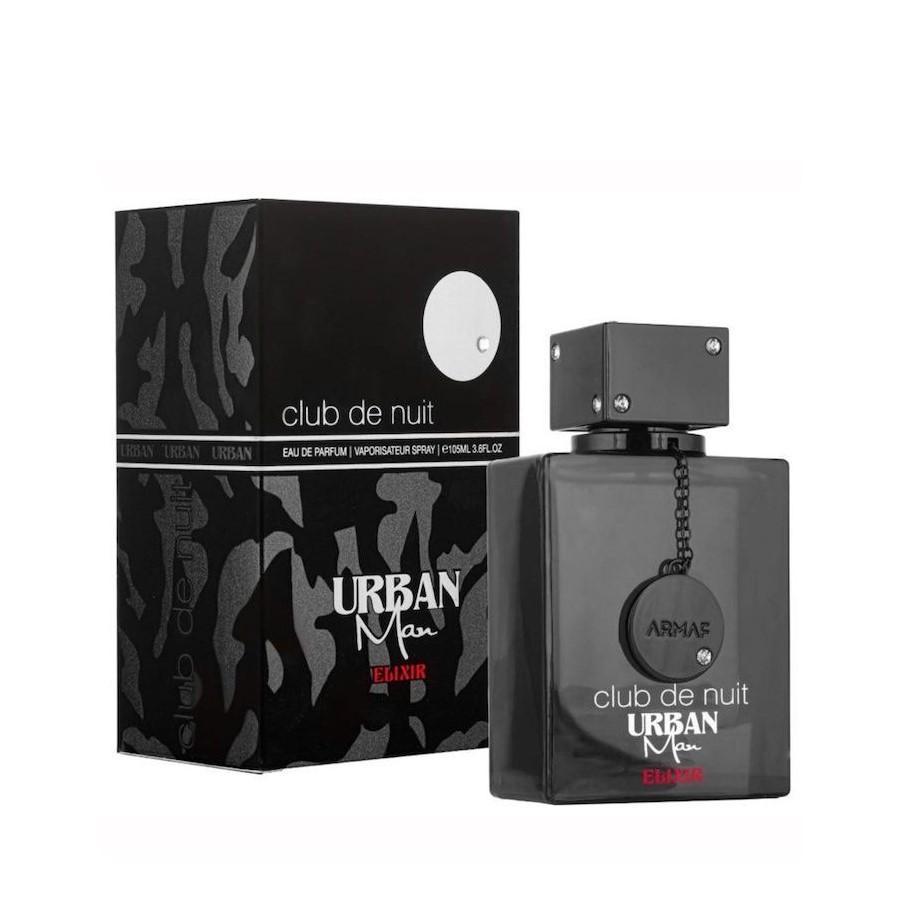 Club De Nuit Urban Elixir 105ml Eau de Parfum by Armaf bottle and box