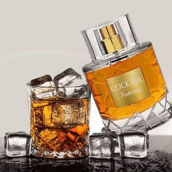 Cocktail Intense 100ml Eau de Parfum by Fragrance World perfume bottle close up