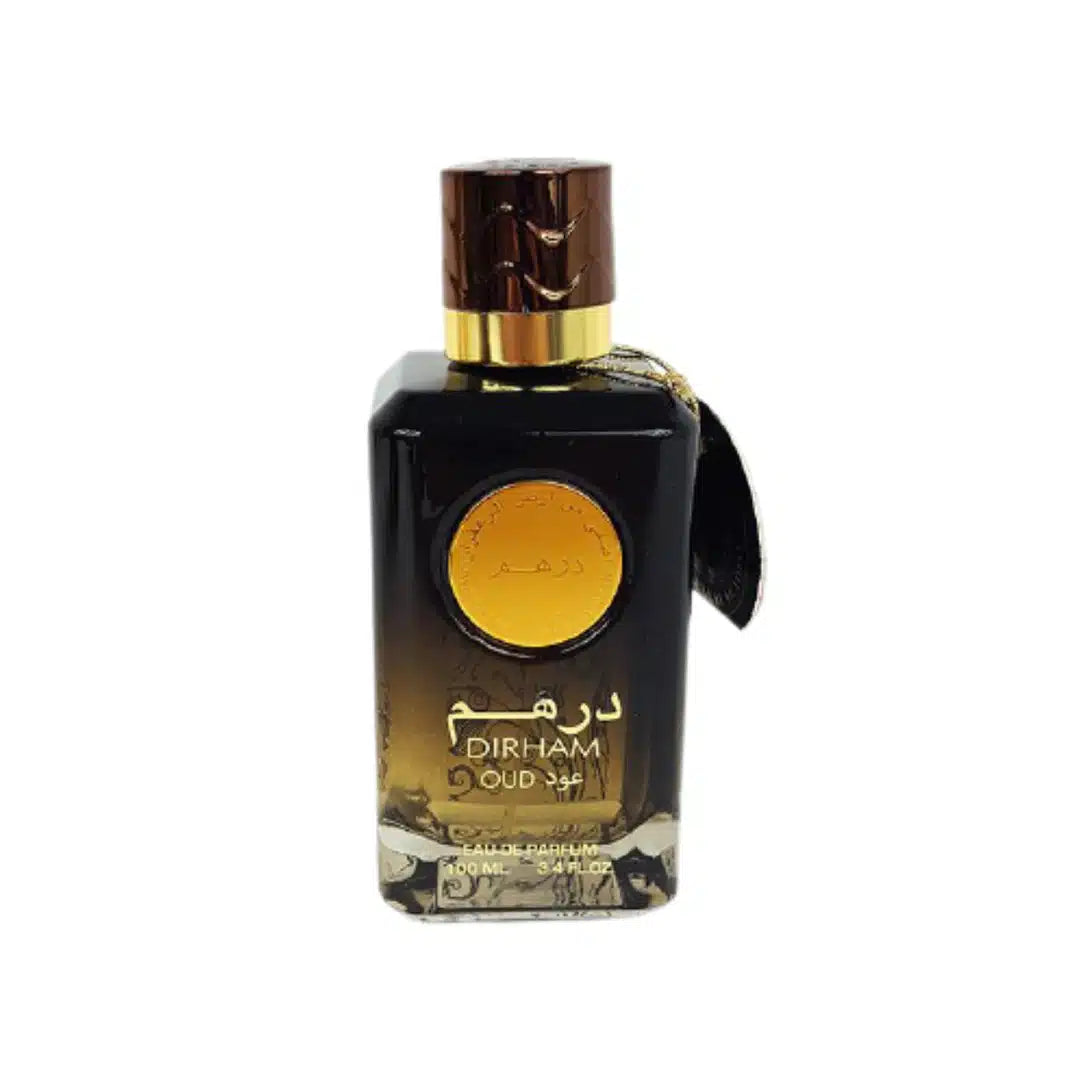 Dirham Oud 100ml Eau de Parfum by Ard Al Zaafaran fragrance packaging front view