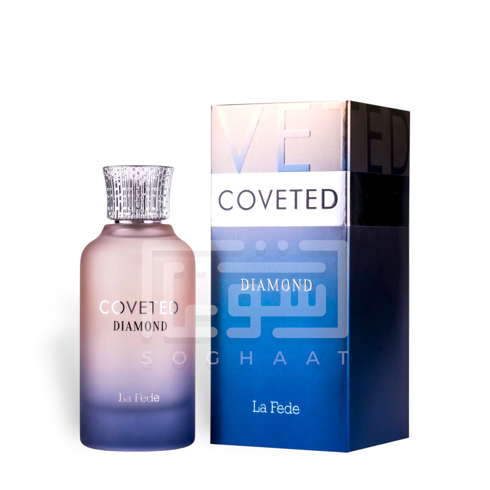 Coveted Diamond 100ml Eau de Parfum by Khadlaj bottle and box