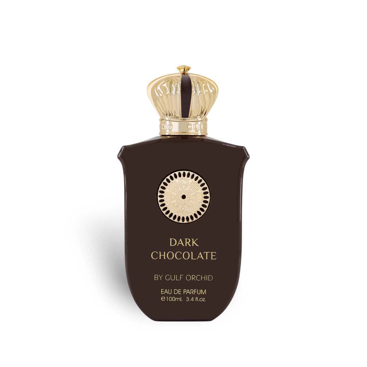 Dark Chocolate 100ml Eau de Parfum by Gulf Orchid fragrance packaging front view