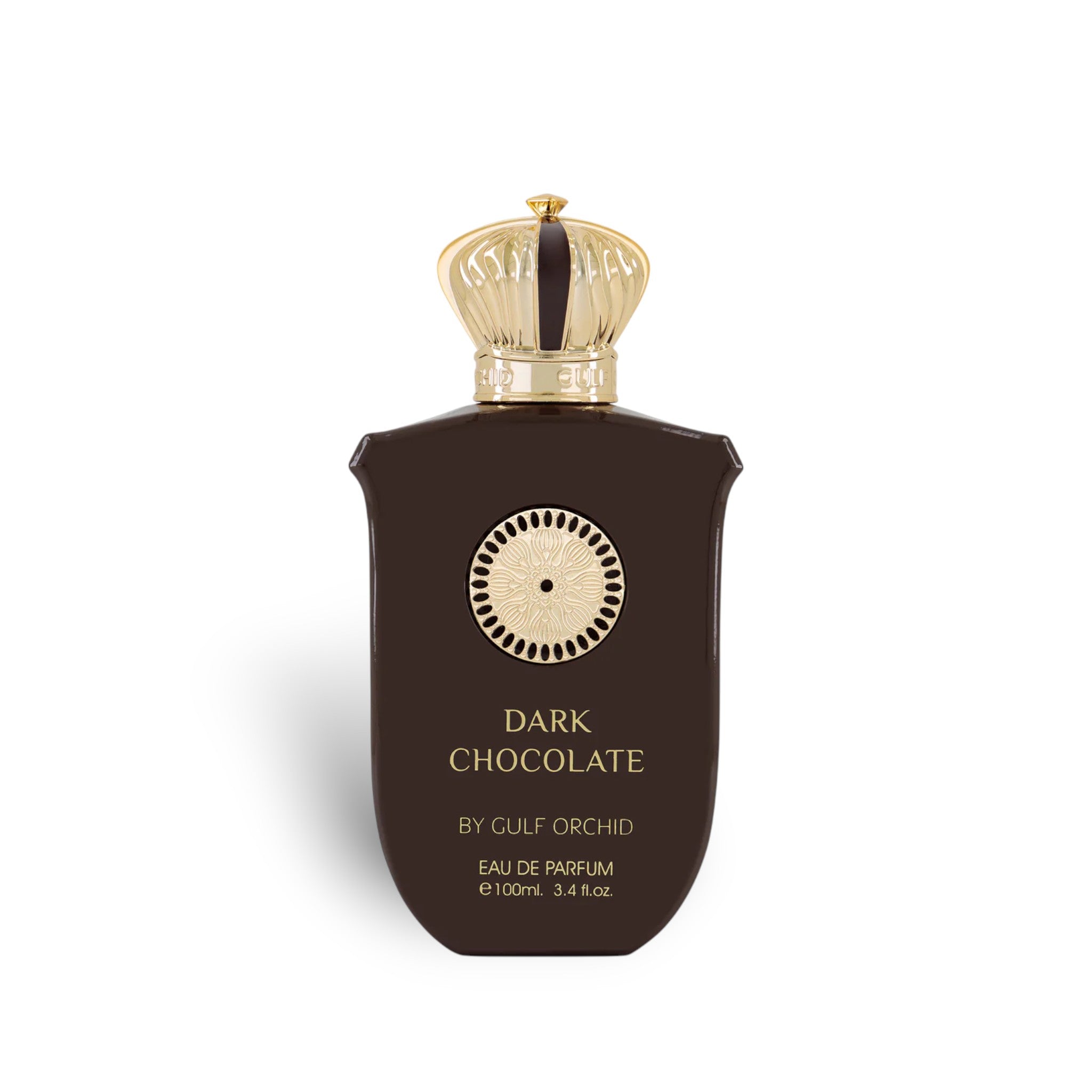 Dark Chocolate 100ml Eau de Parfum by Gulf Orchid fragrance packaging front view
