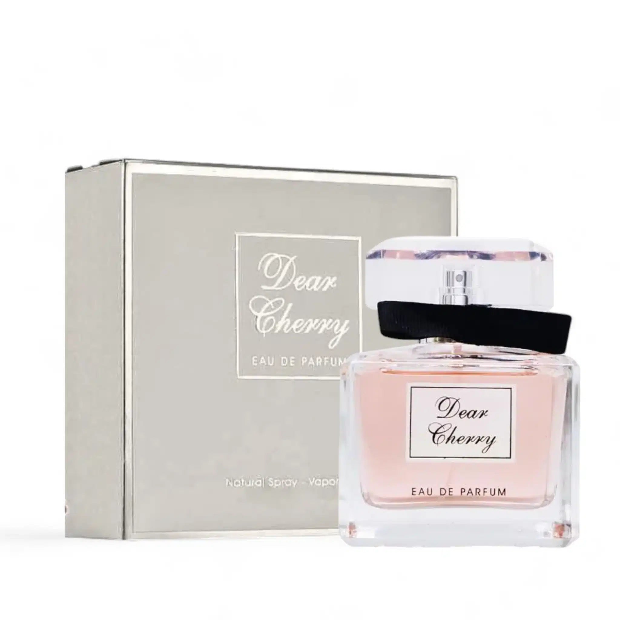 Dear Cherry 100ml Eau de Parfum by Fragrance World bottle and box
