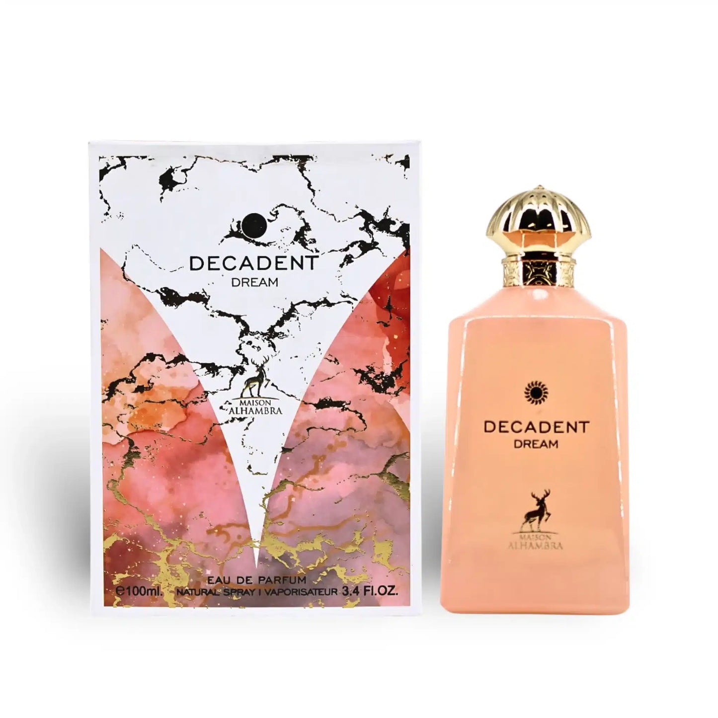Decadent Dream 100ml Eau de Parfum by Maison Alhambra bottle and box