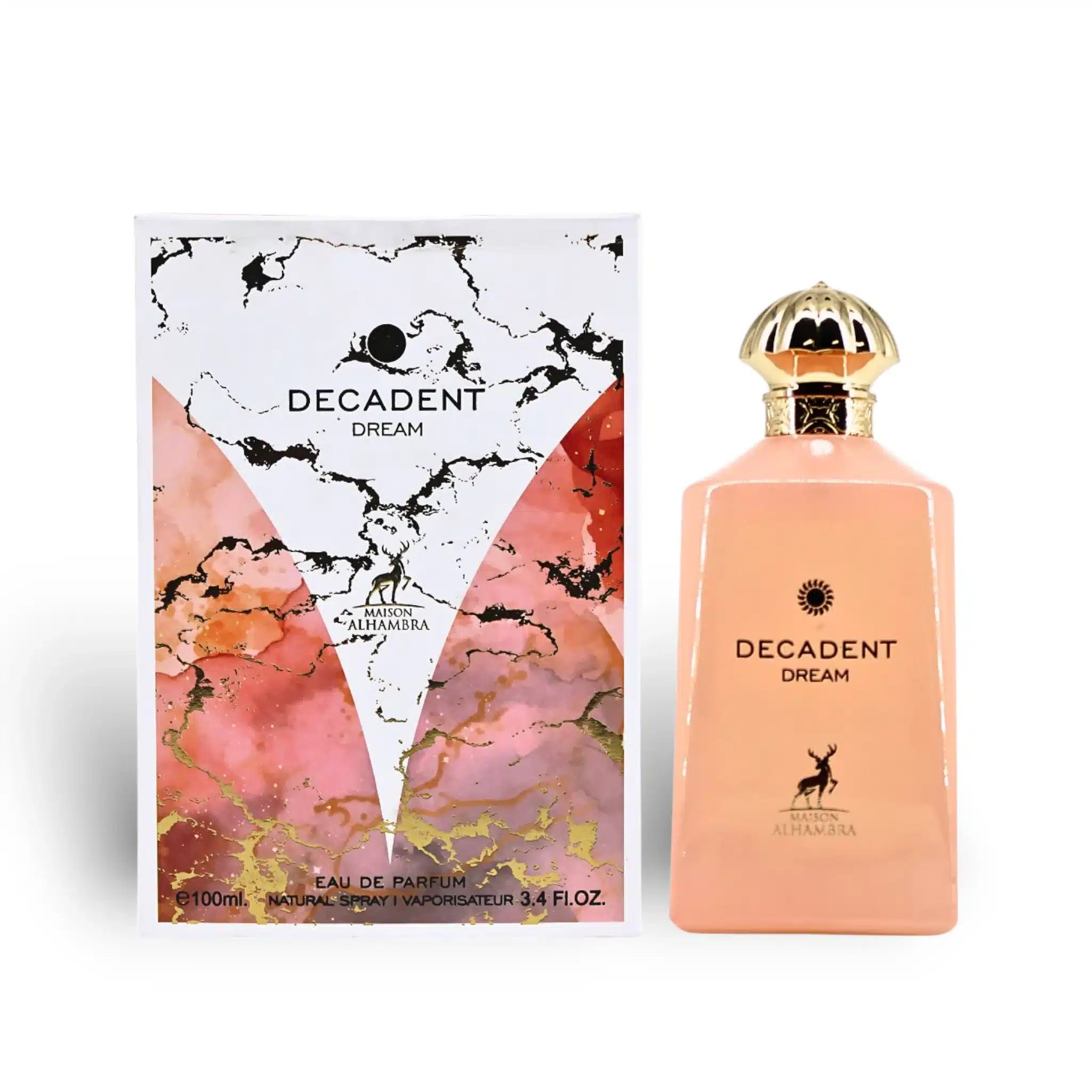 Decadent Dream 100ml Eau de Parfum by Maison Alhambra bottle and box