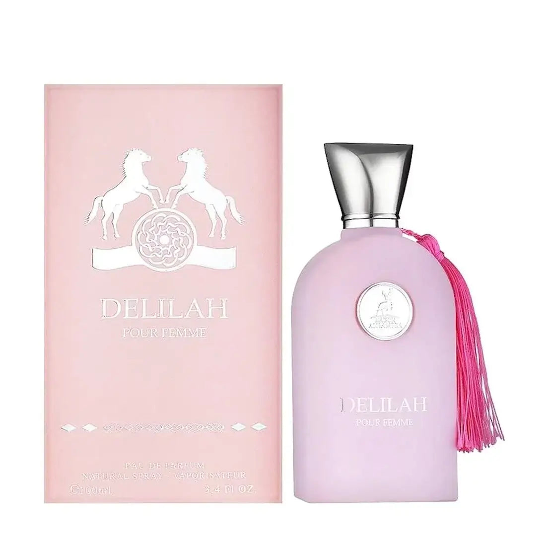 Delilah Pour Femme 100ml Eau de Parfum by Maison Alhambra bottle and box