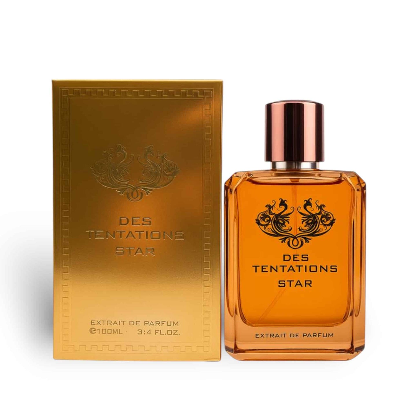 Des Tentations Star 100ml Eau de Parfum by Fragrance World bottle and box