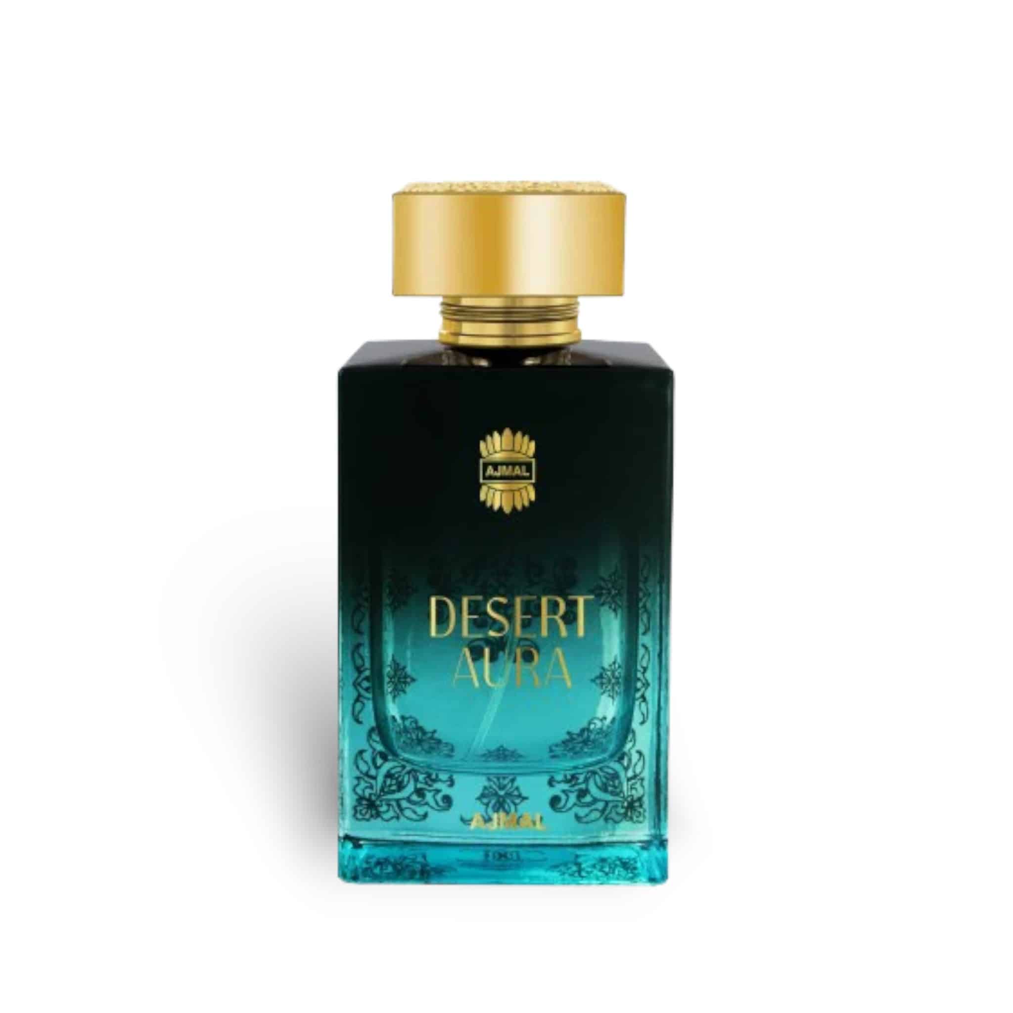 Desert Aura 100ml Eau de Parfum by Ajmal fragrance packaging front view