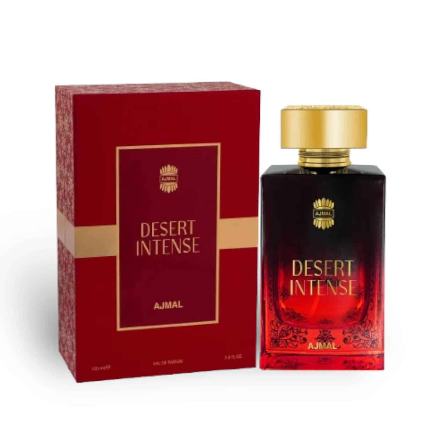Desert Intense 100ml Eau de Parfum by Ajmal bottle and box