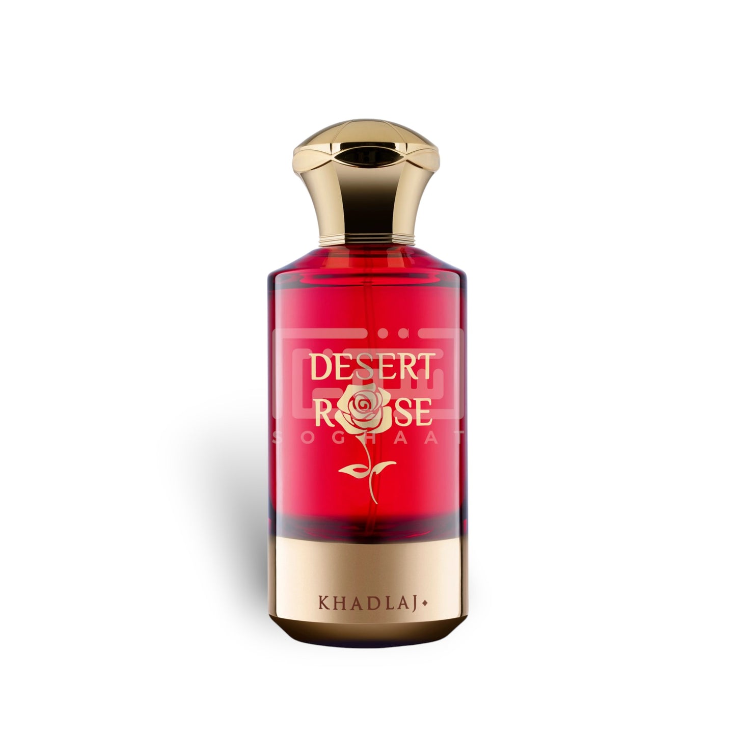 Desert Rose 100ml Eau de Parfum by Khadlaj perfume bottle close up