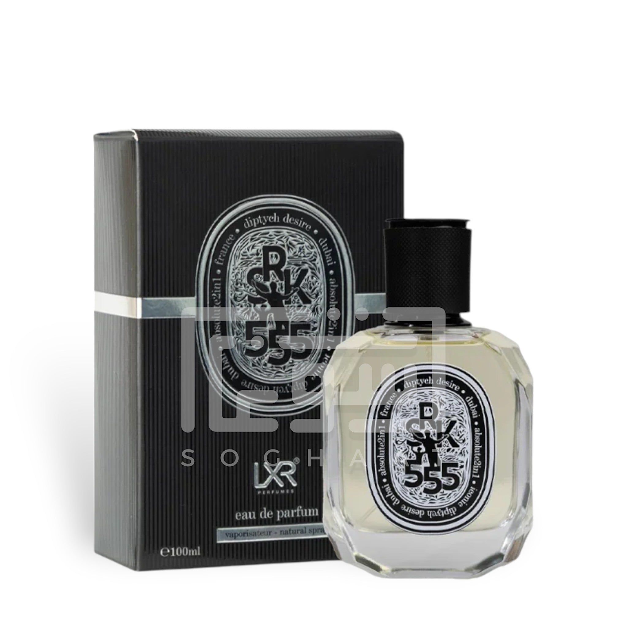Diptych Desire SRK555 100ml Eau de Parfum by LXR bottle and box