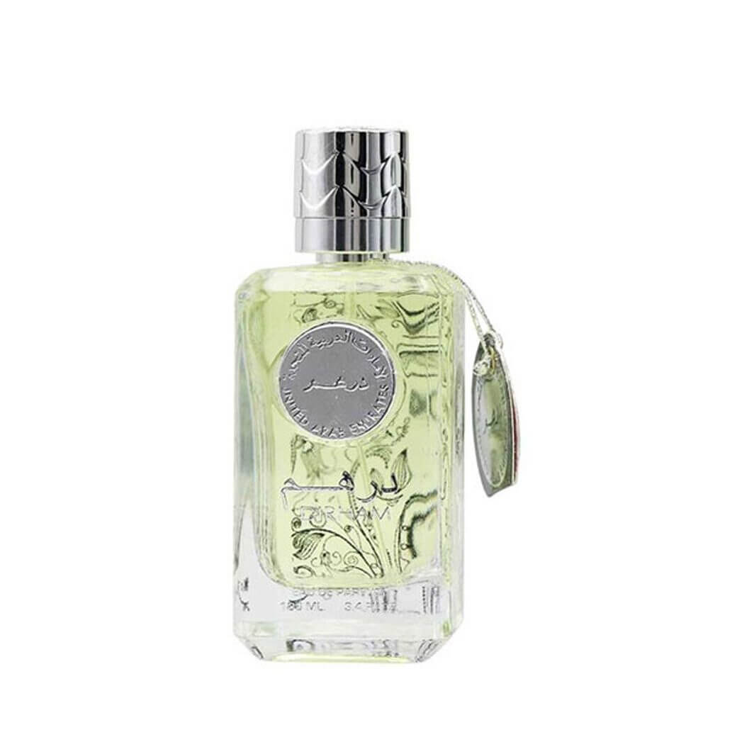 Dirham Silver 100ml Eau de Parfum by Ard Al Zaafaran fragrance packaging front view