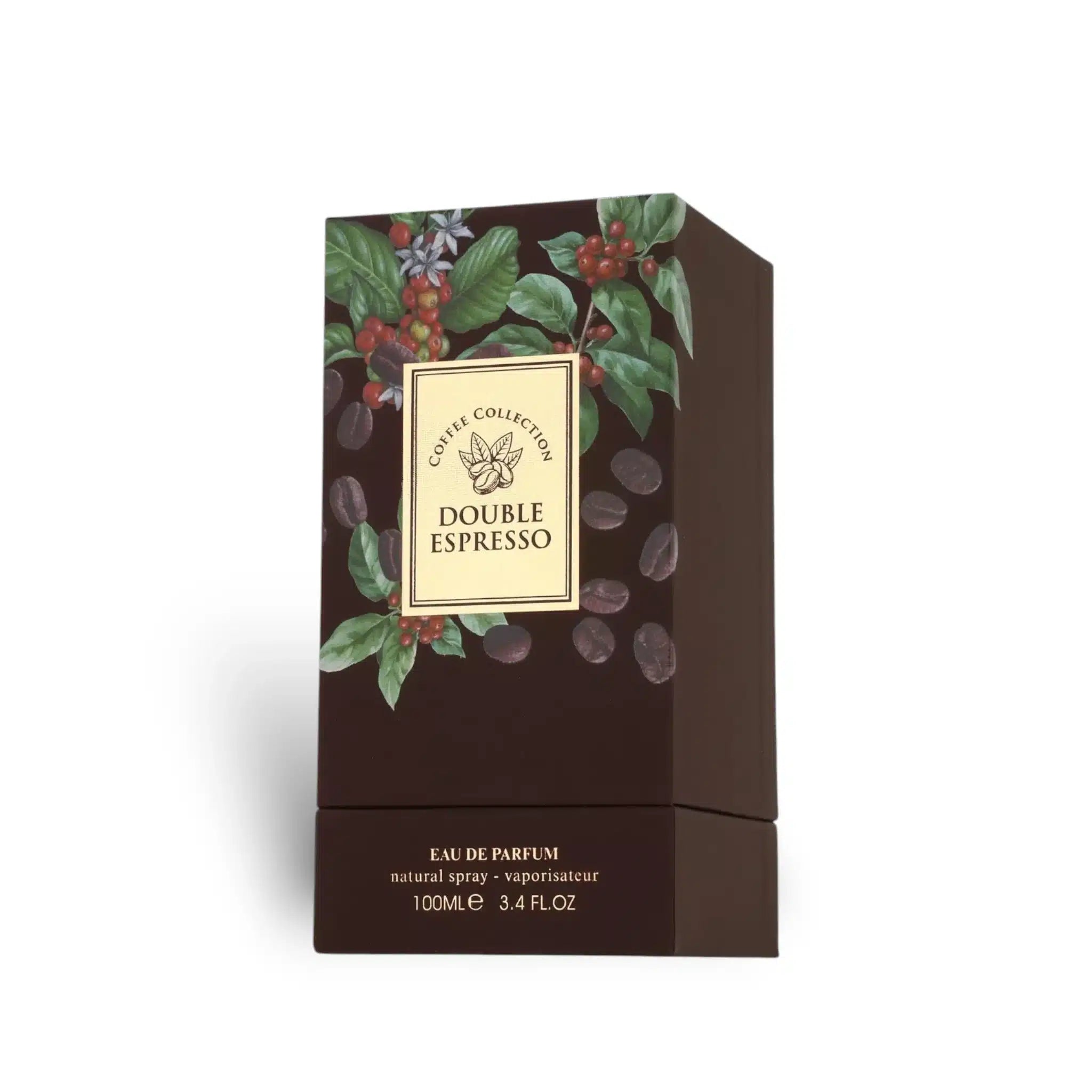 Double Espresso (Coffee Collection) 100ml Eau de Parfum by Fragrance World perfume bottle close up