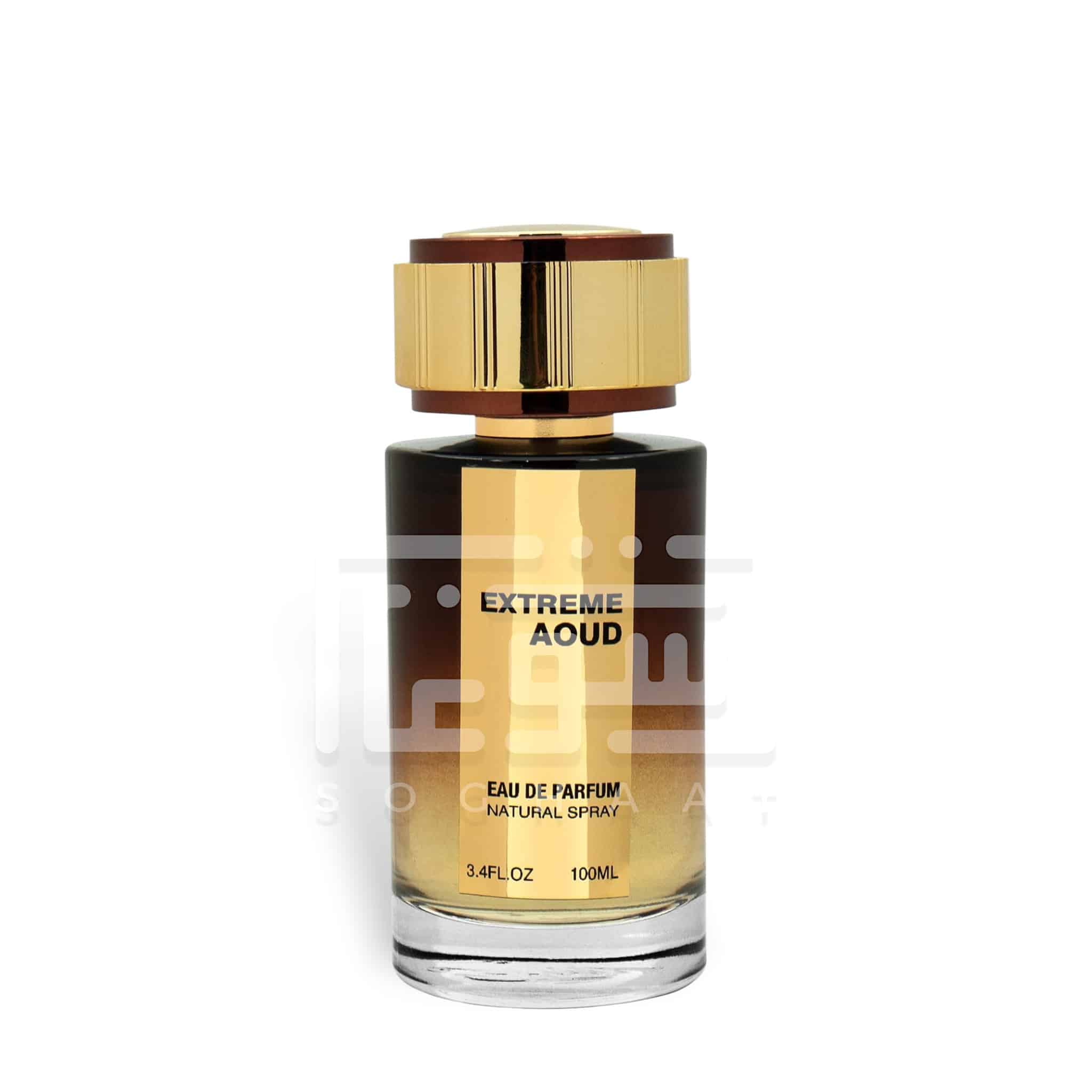 EXTREME AOUD 100ml Eau de Parfum by Fragrance World fragrance packaging front view