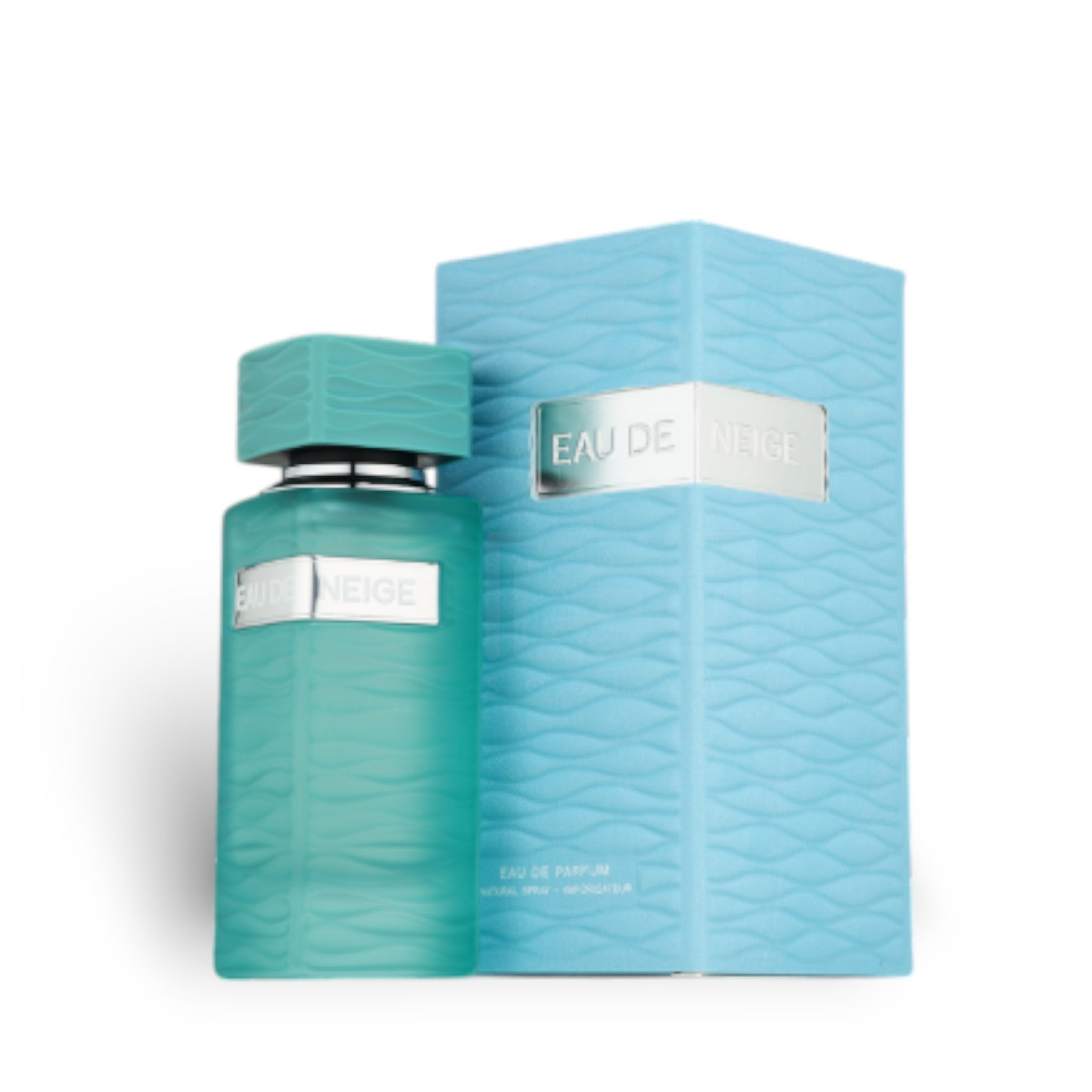 Eau De Neige 100ml Eau de Parfum by Fragrance World bottle and box