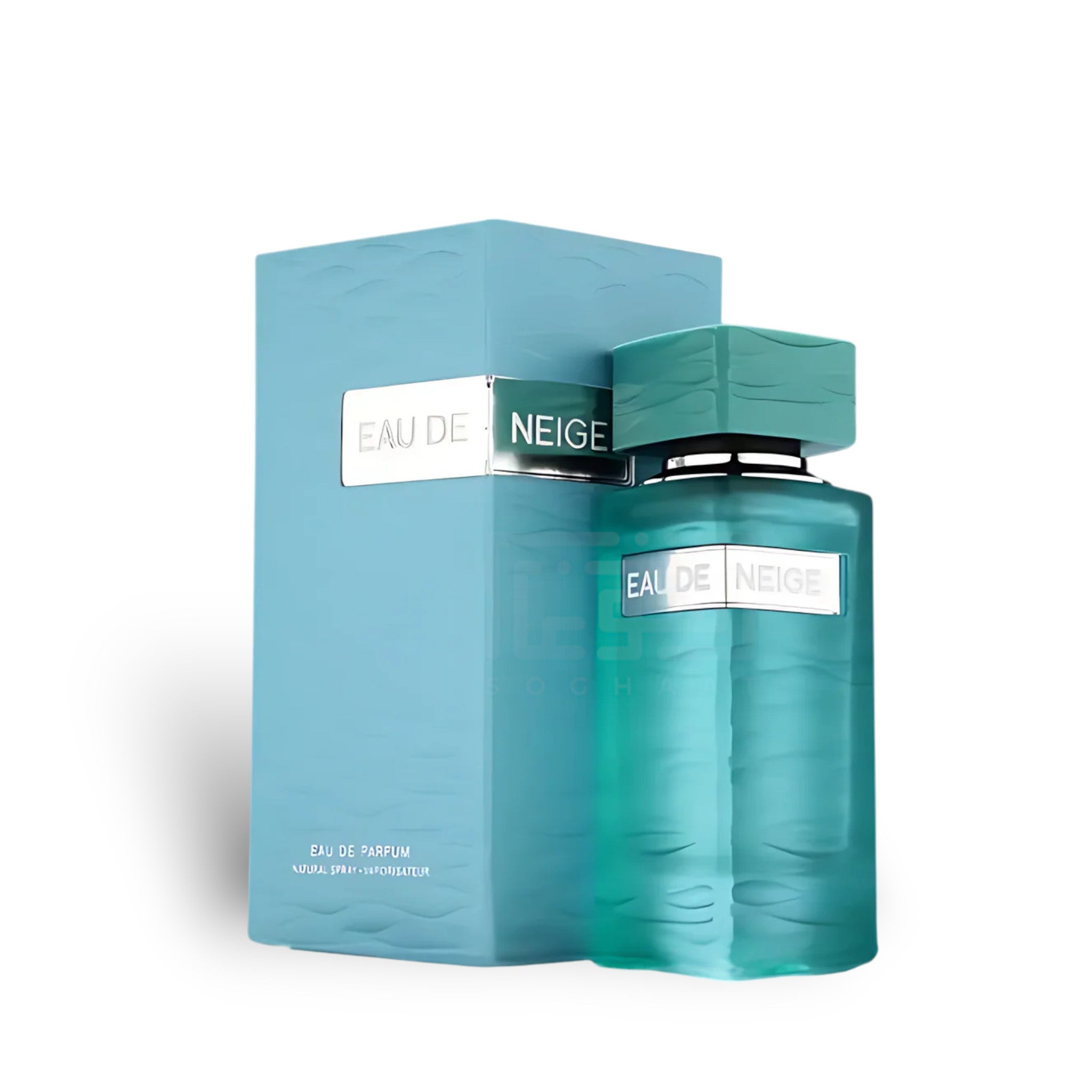 Eau De Neige 100ml Eau de Parfum by Fragrance World perfume bottle close up
