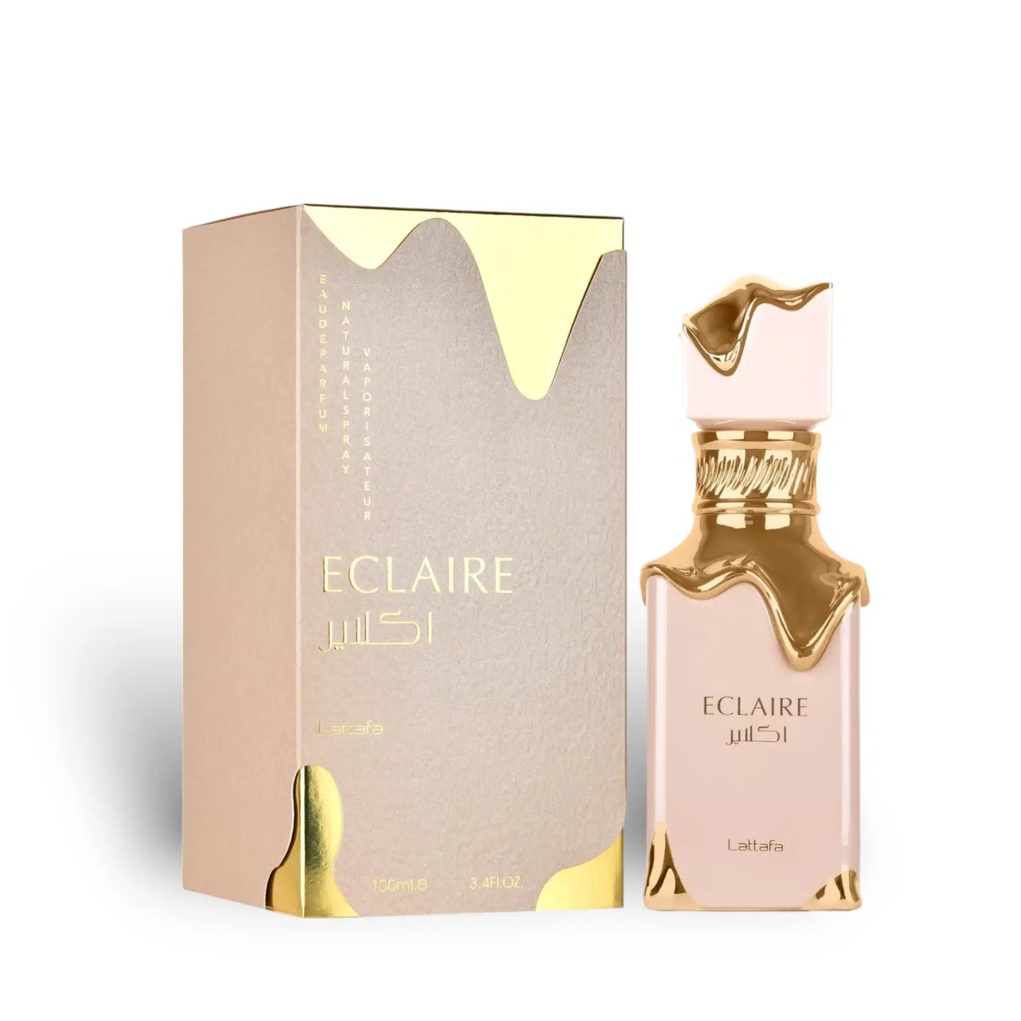 Eclaire 100ml Eau de Parfum by Lattafa perfume bottle close up