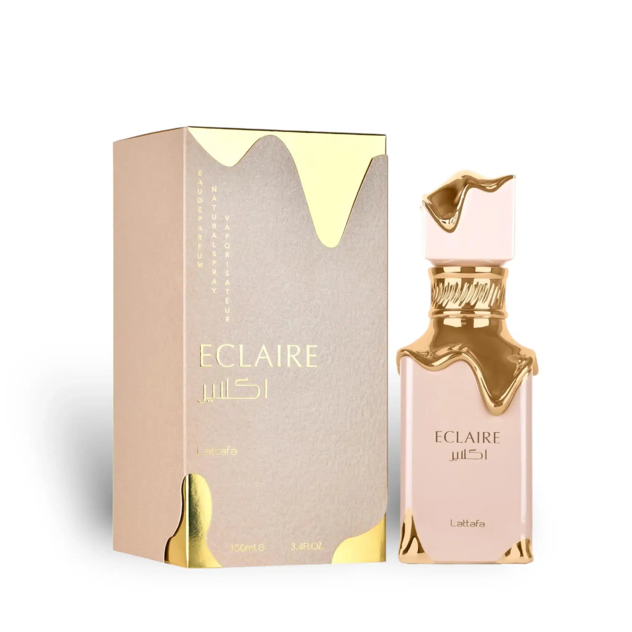 Eclaire 100ml Eau de Parfum by Lattafa perfume bottle close up