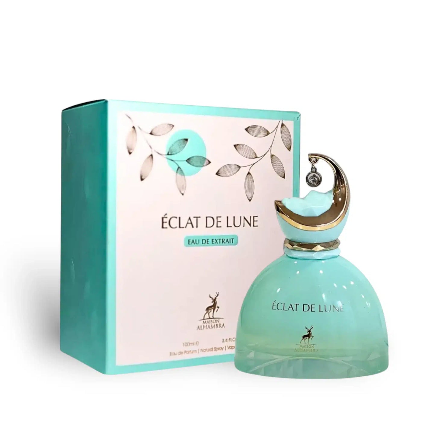 Eclat De Lune 100ml Eau de Parfum by Maison Alhambra bottle and box