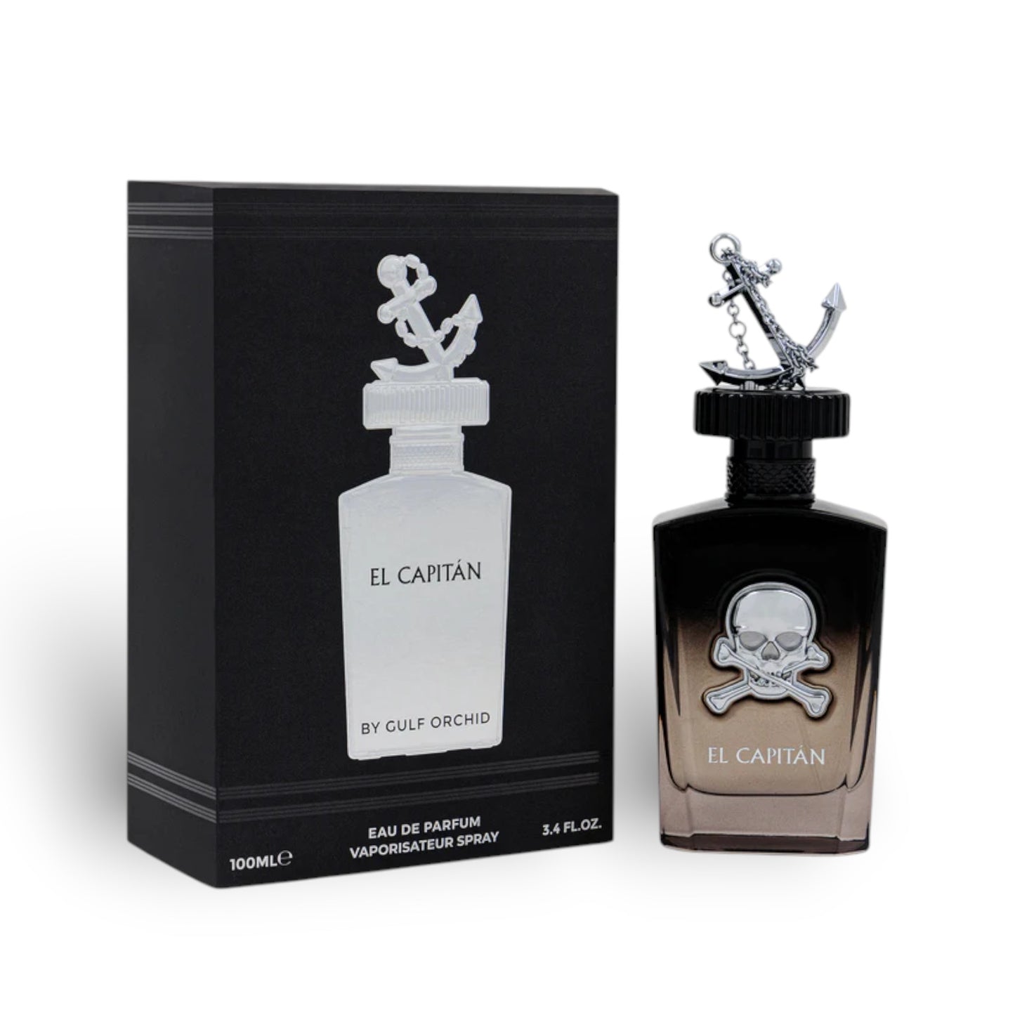 El Capitan 100ml Eau de Parfum by Gulf Orchid bottle and box