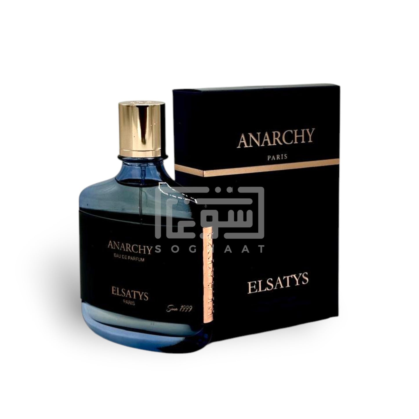 Anarchy (Elsatys Leather Collection) 100ml Eau de Parfum by Parisis Parfums bottle and box