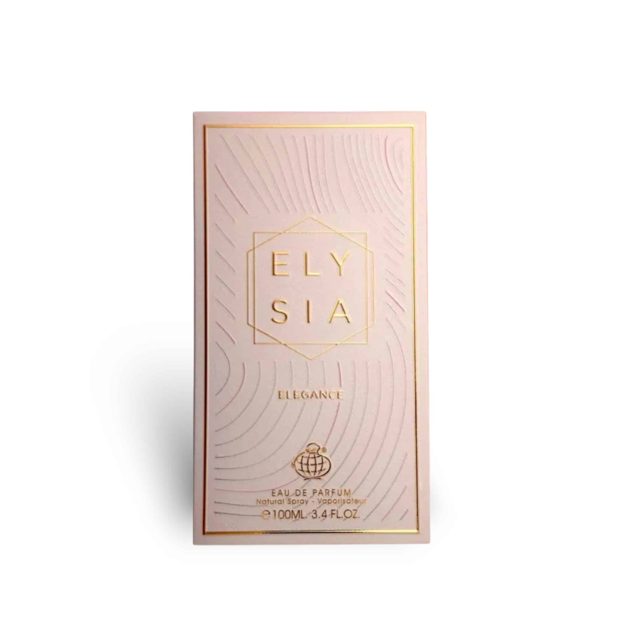 Elysia Elegance 100ml Eau de Parfum by Fragrance World perfume bottle close up