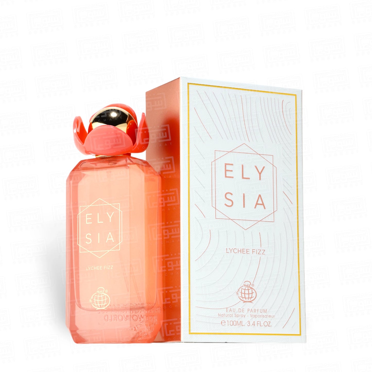 Elysia Lychee Fizz 100ml Eau de Parfum by Fragrance World bottle and box