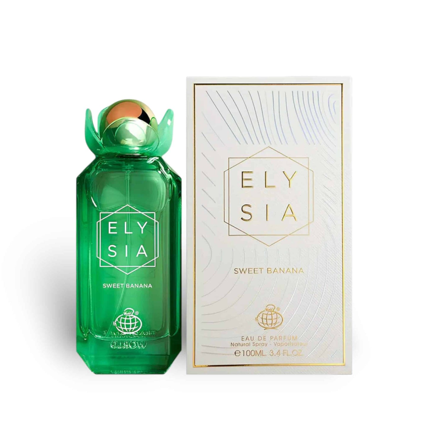 Elysia Sweet Banana 100ml Eau de Parfum by Fragrance World bottle and box
