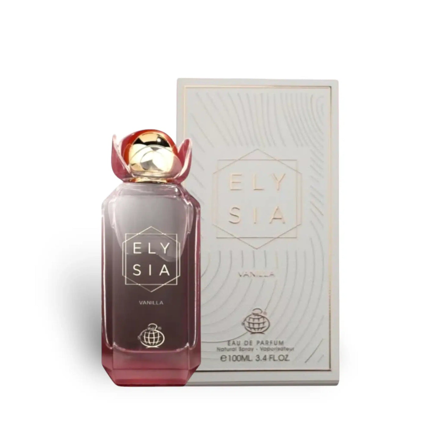 Elysia Vanilla 100ml Eau de Parfum by Fragrance World bottle and box