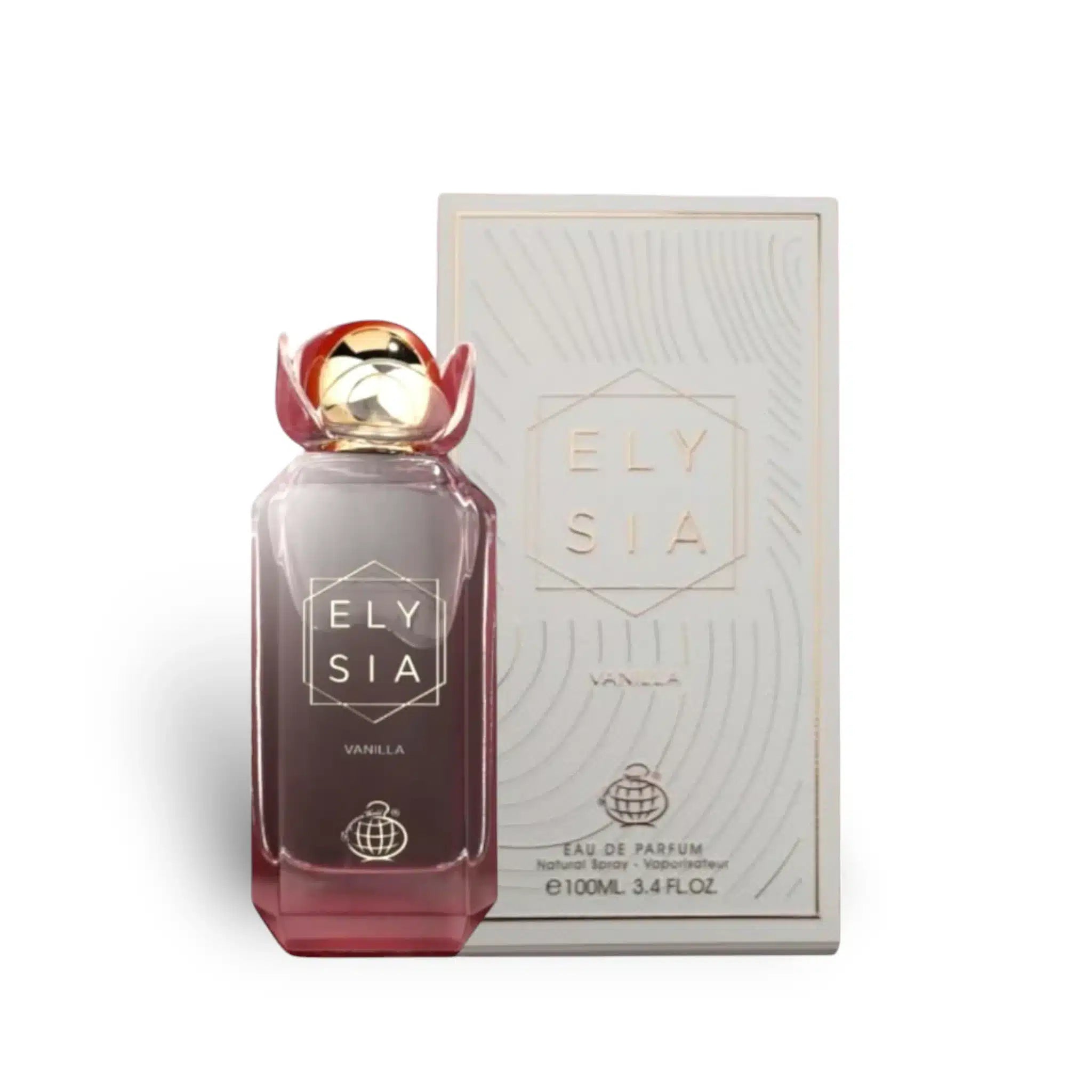 Elysia Vanilla 100ml Eau de Parfum by Fragrance World bottle and box