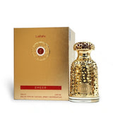 Emeer 100ml Eau de Parfum by Lattafa bottle and box