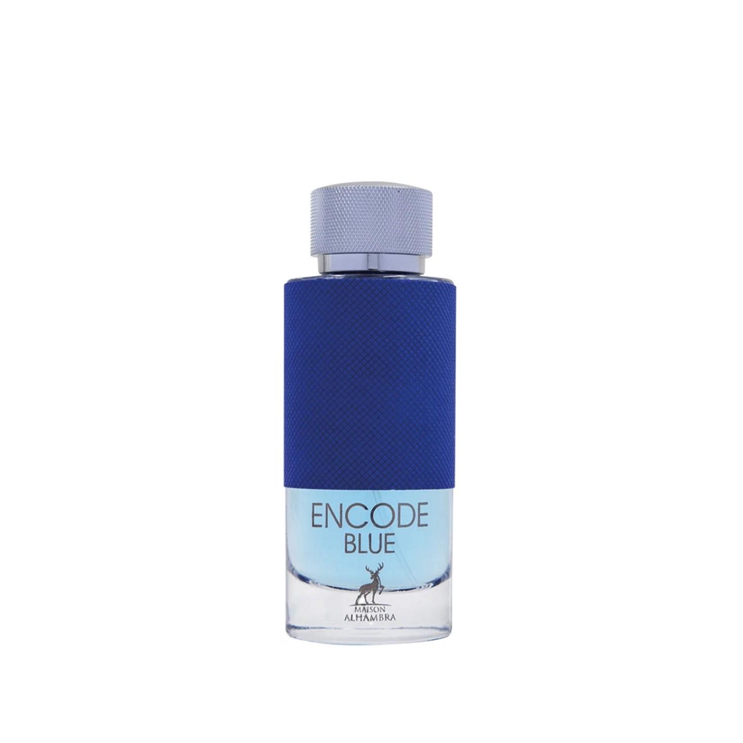 Encode Blue 100ml Eau de Parfum by Maison Alhambra fragrance packaging front view