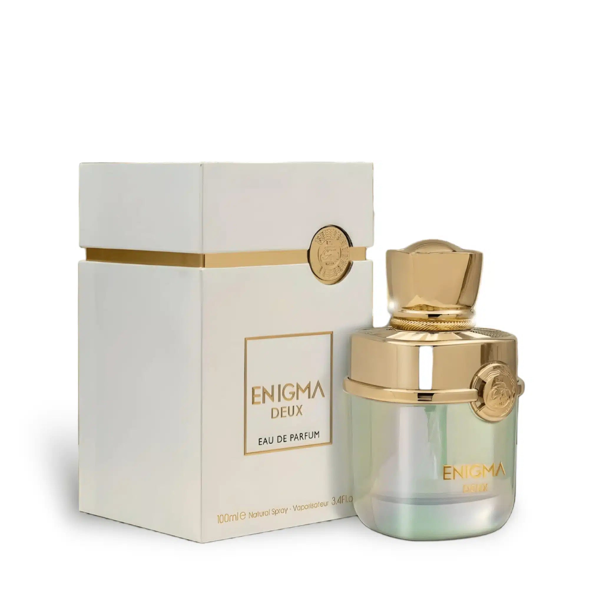 Enigma Deux 100ml Eau de Parfum by French Avenue bottle and box