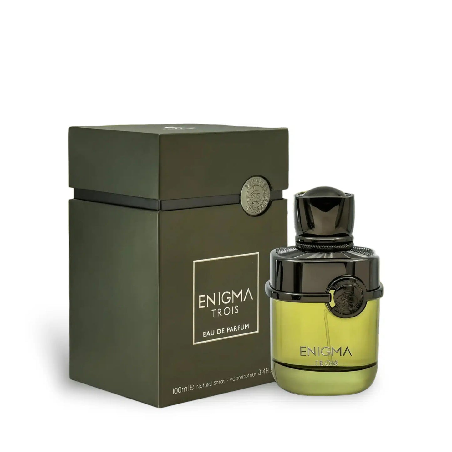 Enigma Trois 100ml Eau de Parfum by French Avenue bottle and box