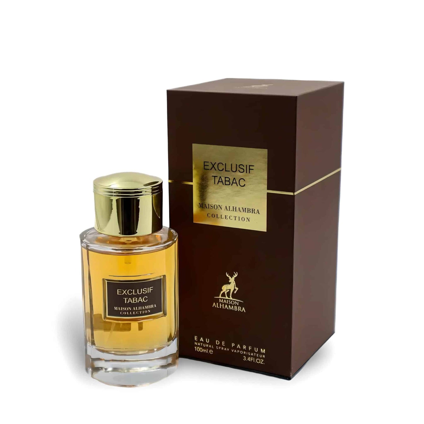 Exclusif Tabac 100ml Eau de Parfum by Maison Alhambra bottle and box